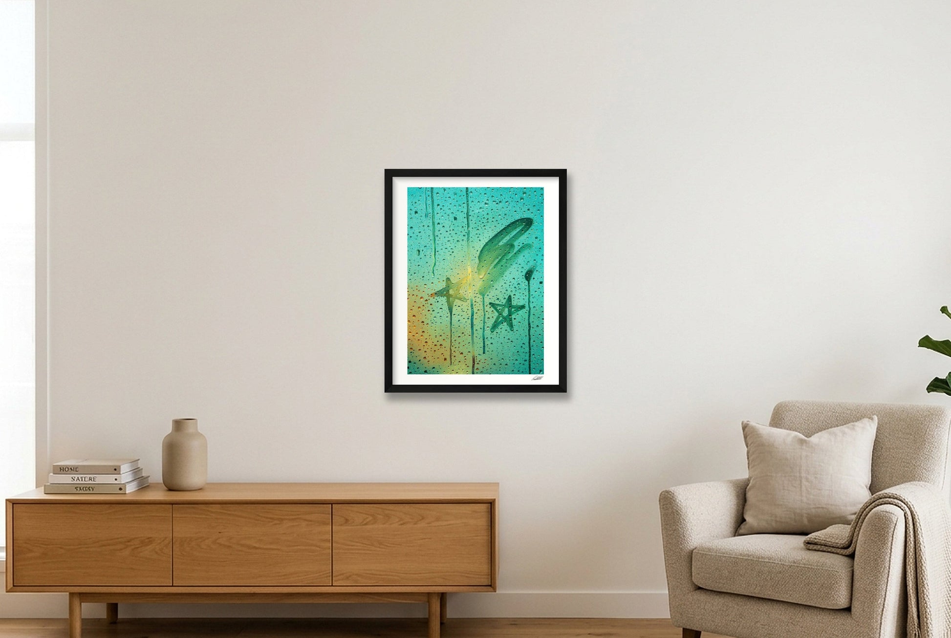 Green Hour — 40×50cm, 16×20" Black Frame