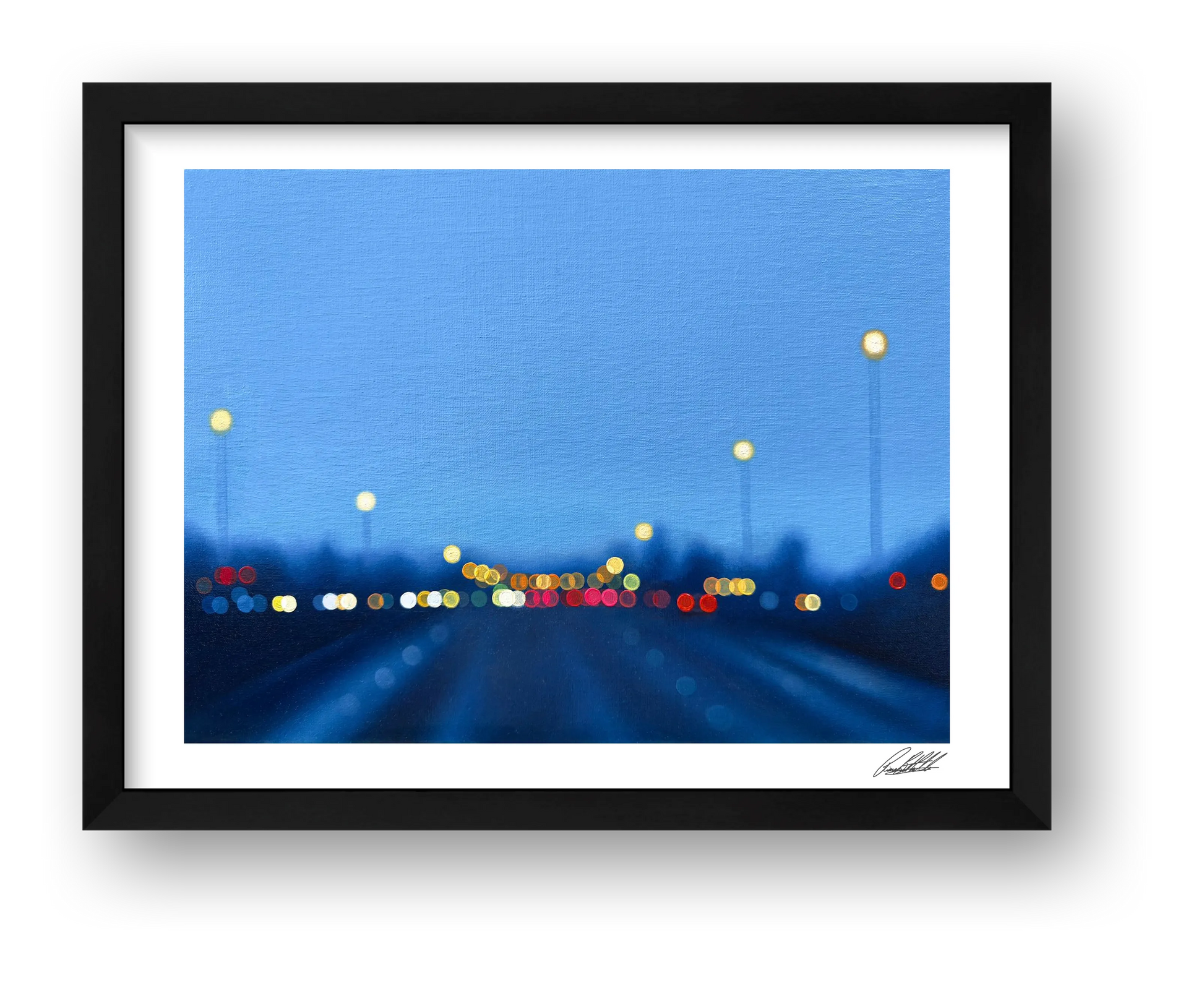 Night Turns Blue — framed