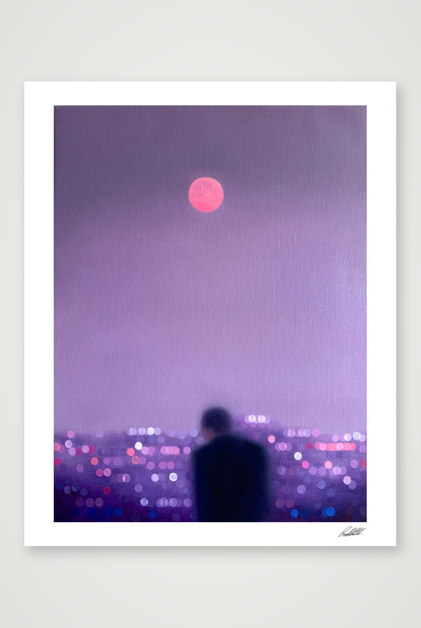 Strawberry Moon — 28×35cm, 11×14" Print only
