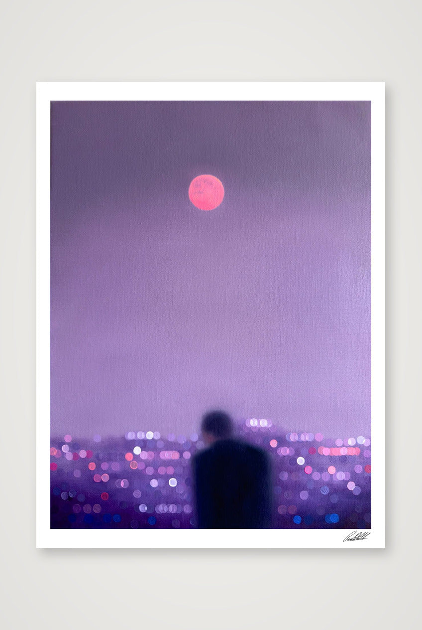 Strawberry Moon — 60×80cm, 24×31" Print only
