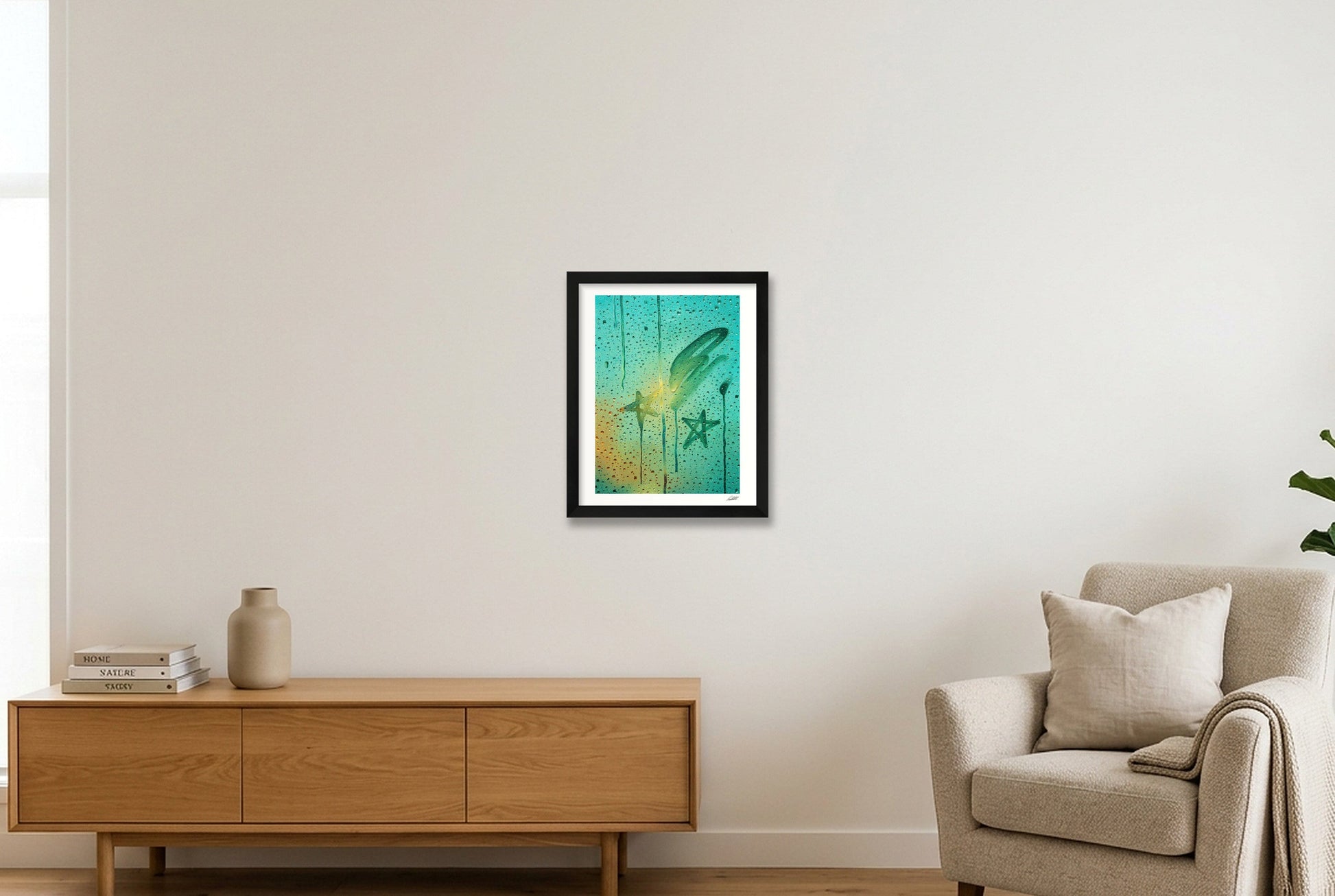 Green Hour — 28×35cm, 11×14" Black Frame